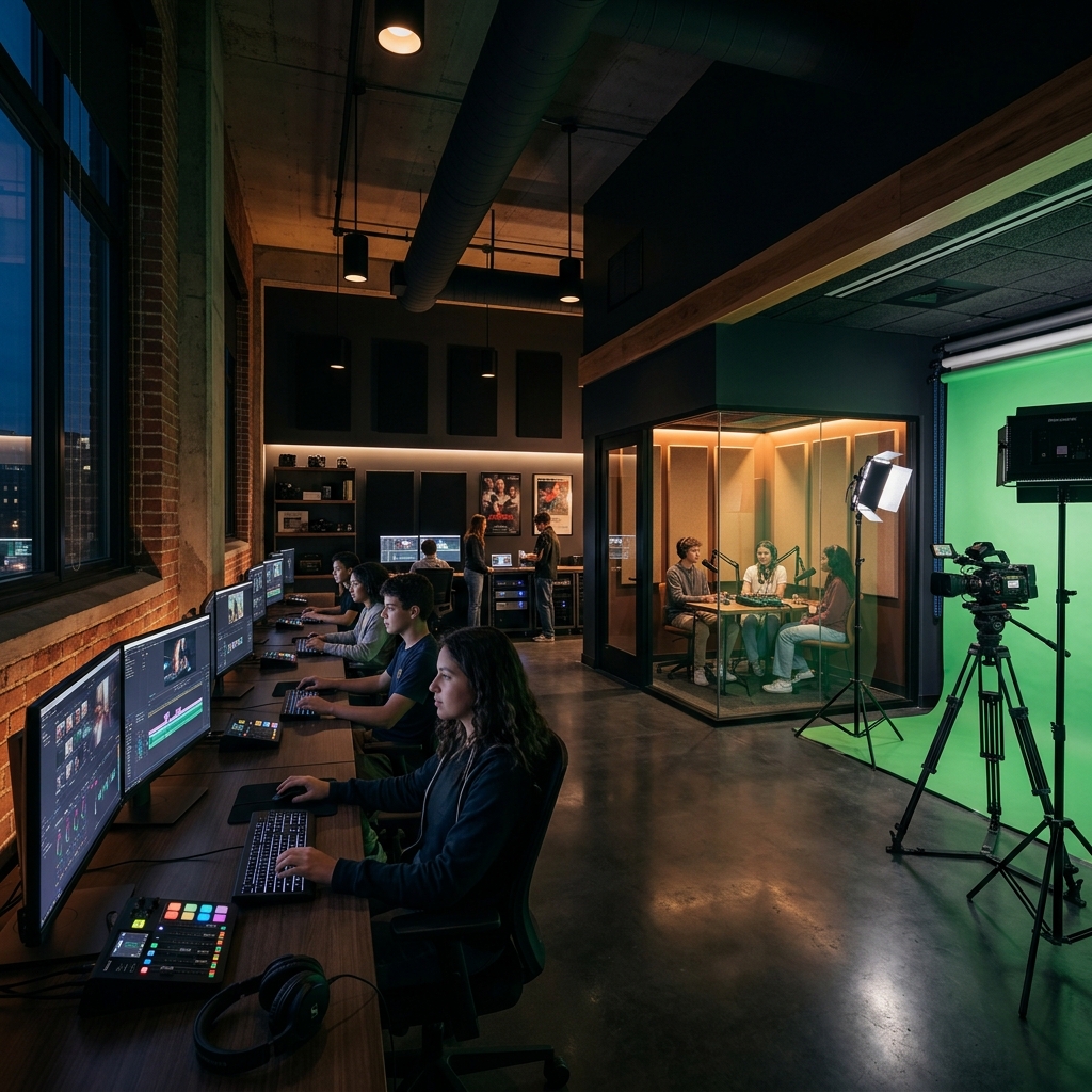 High-tech digital workshop